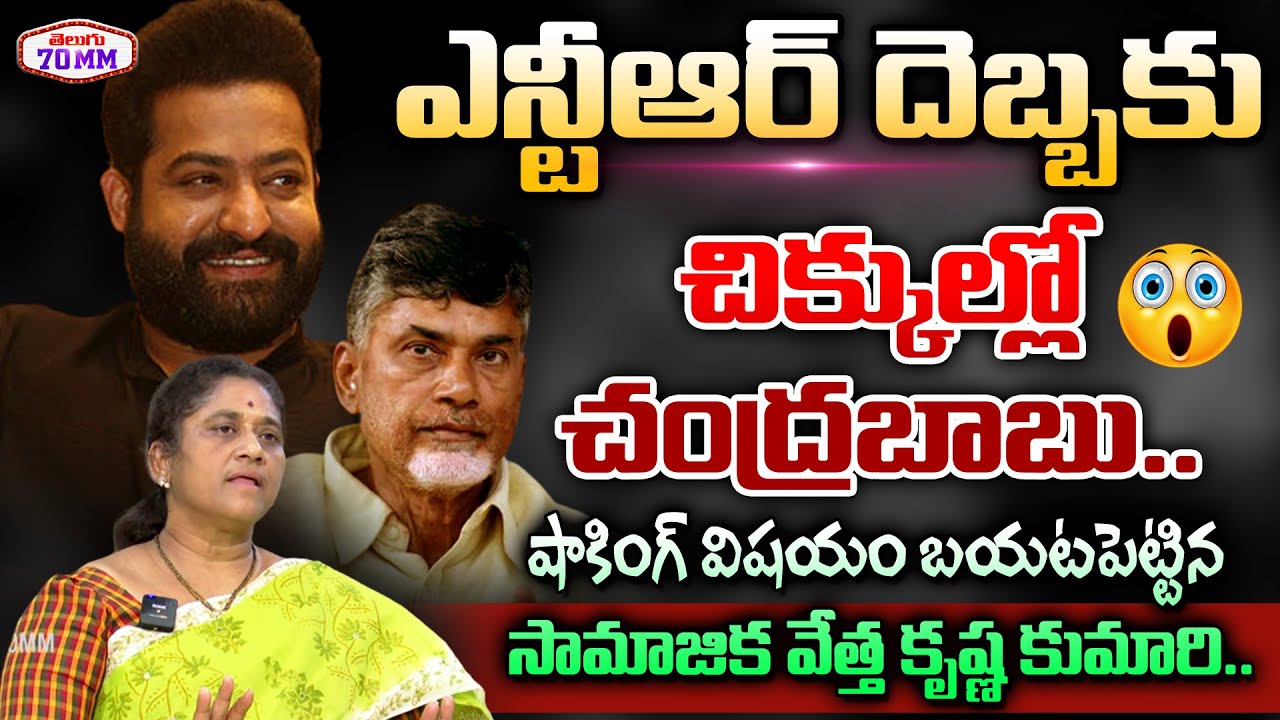 Social Activist Krishna Kumari SENSATIONAL Comments On Jr NTR & Chandrababu | Tollywood | Telugu70MM