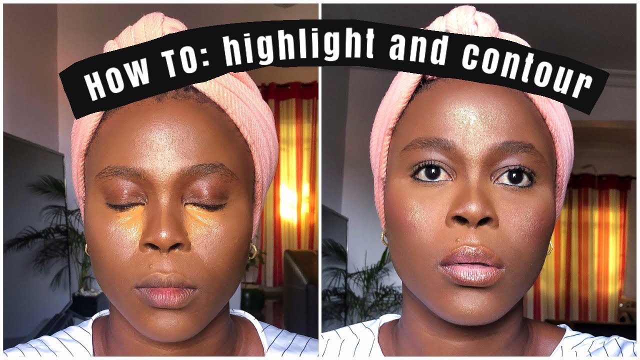How to apply Contour and Highlight for Beginners | Highlighter and Contouring | Dark Skin