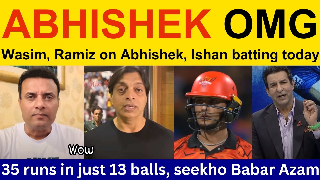 Shoaib Akhtar Shocked on ABHISHEK Sharma batting today IPL 2026 | Ramiz Speaks, PAK Media reaction