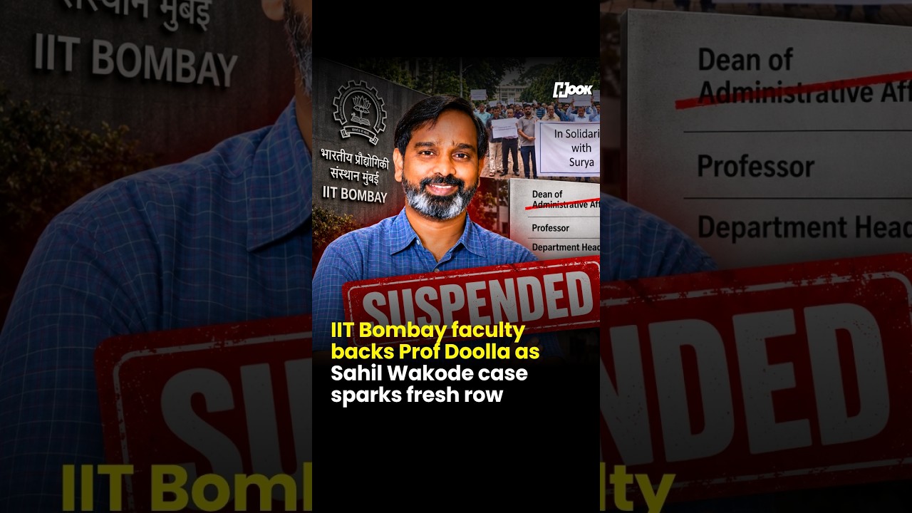 IIT Bombay faculty backs Prof Doolla as Sahil Wakode case sparks fresh row
