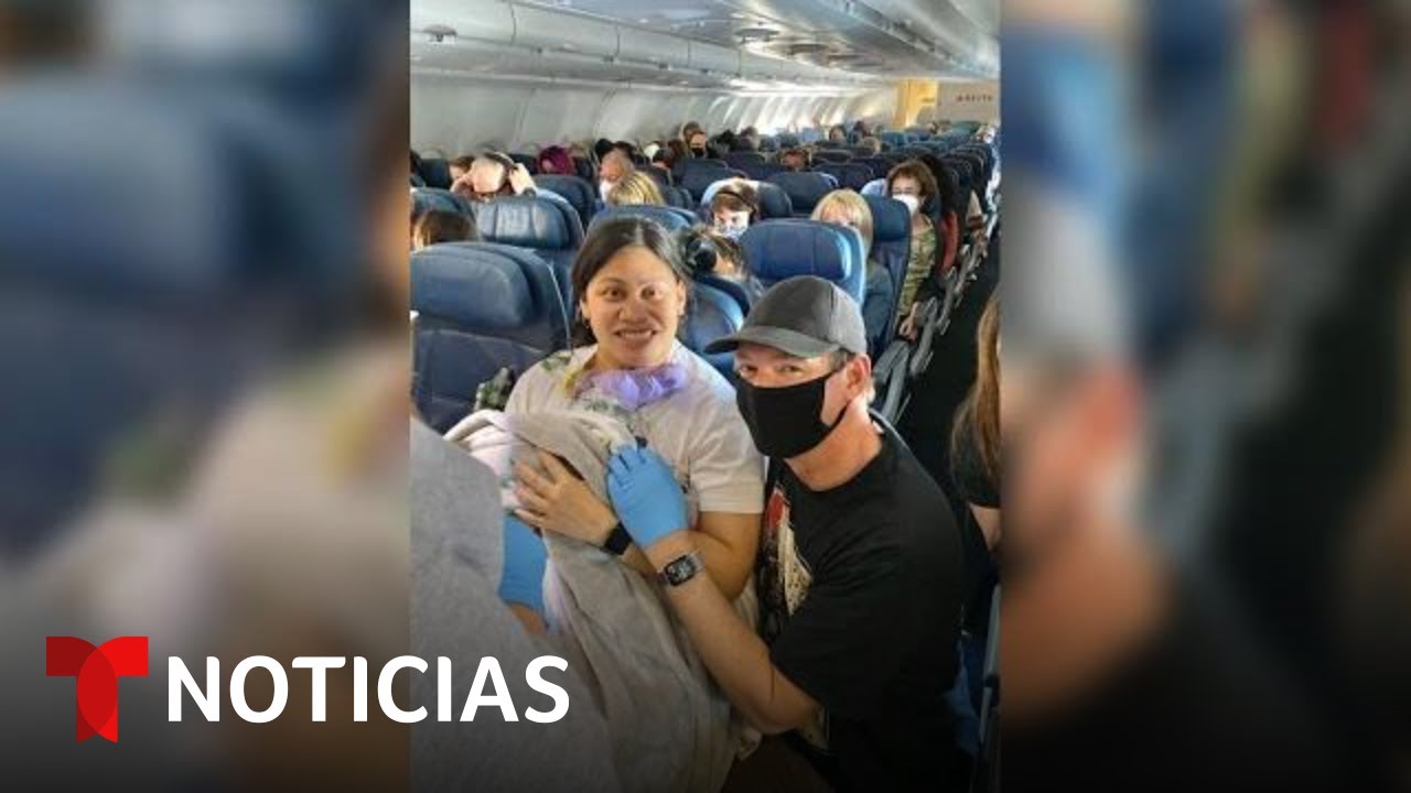 Un parto inesperado en el aire: una mujer da a luz en pleno vuelo hacia Hawaii | Noticias Telemundo