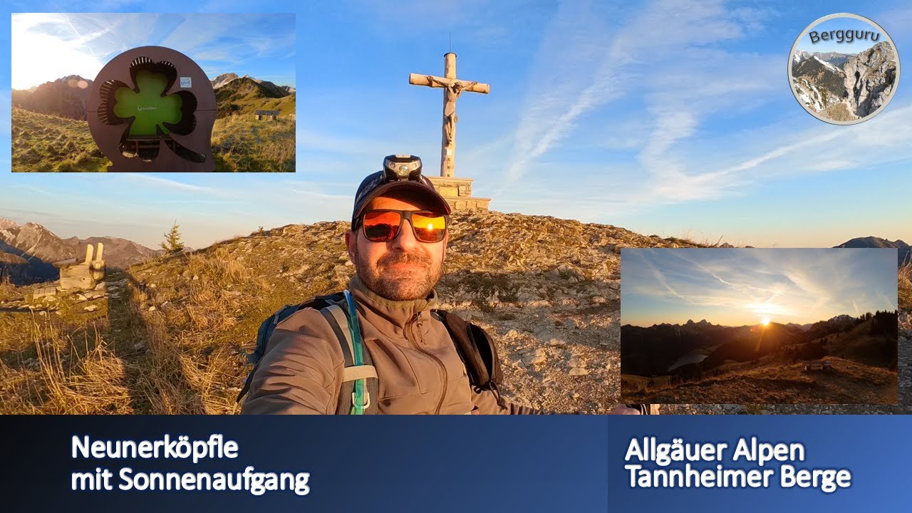 Neunerköpfle bei Sonnenaufgang | Bergwanderung | 1862 Meter | Tannheimer Berge | Allgäuer Alpen