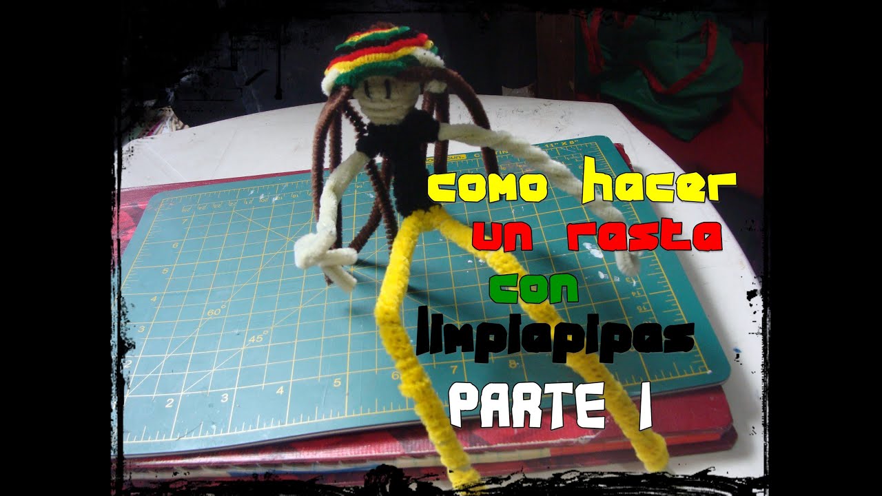como hacer un rasta con limpiapipas parte 1