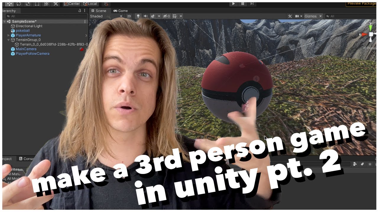Make a Third Person Game in UNITY Pt. 2 - Importing Models & Trees