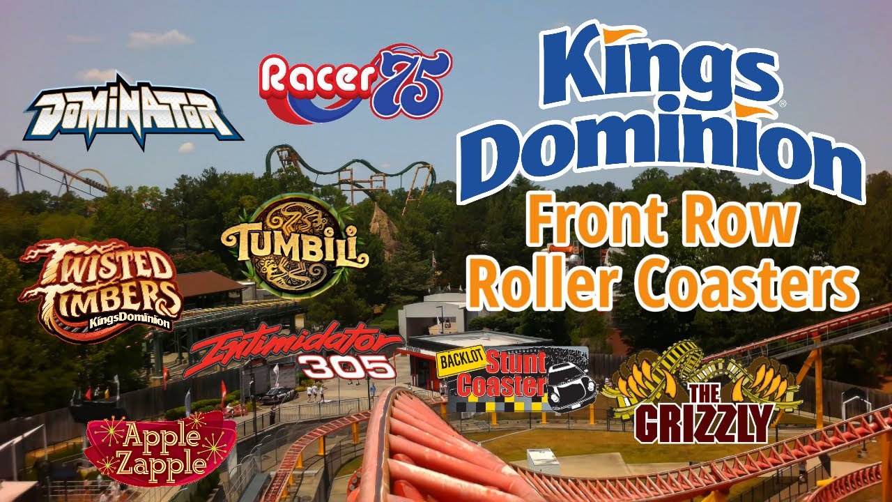 Kings Dominion Front Row Roller Coaster POVs