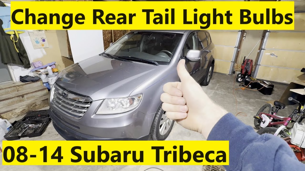 Rear Tail Light Bulb Replacement Subaru Tribeca 08 09 10 11 12 13 14 2008 2009 2010 2011 2012 2013