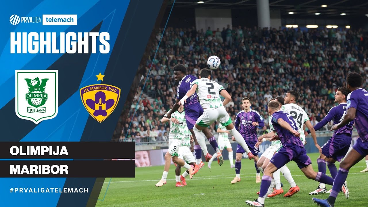 Olimpija 1 - 2 Maribor | 33. krog 2024/25 #PrvaLigaTelemach.