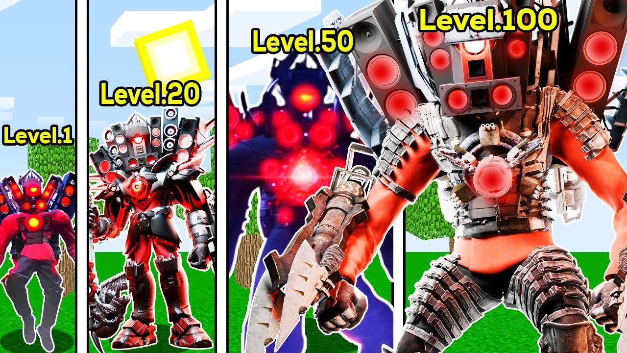 ARMORED TİTAN SPEAKERMAN SEVİYELERİ - 😱 Minecraft