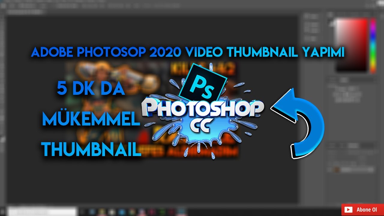 10 dk da thumbnail yapımı