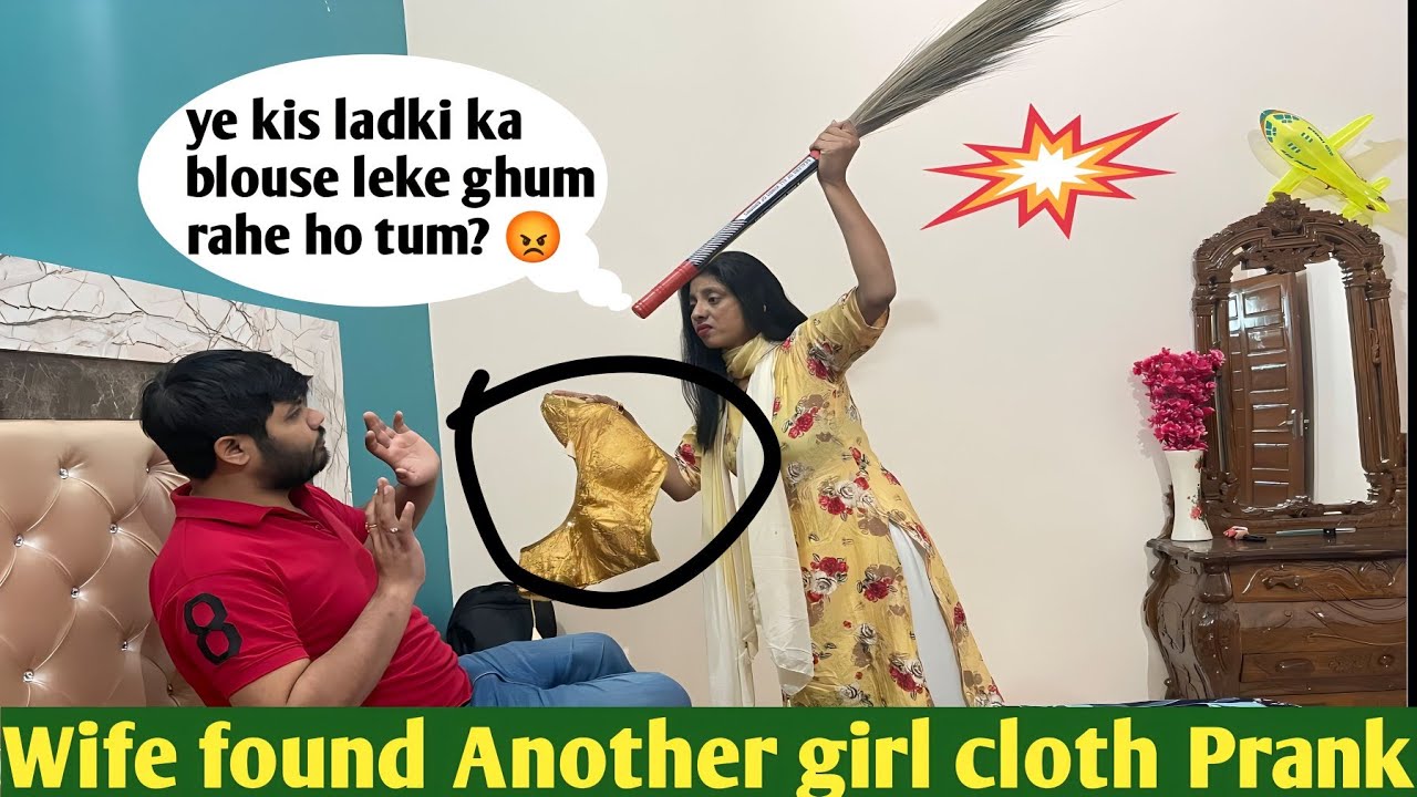 She Found another girl cloth in my bag || prank on wife