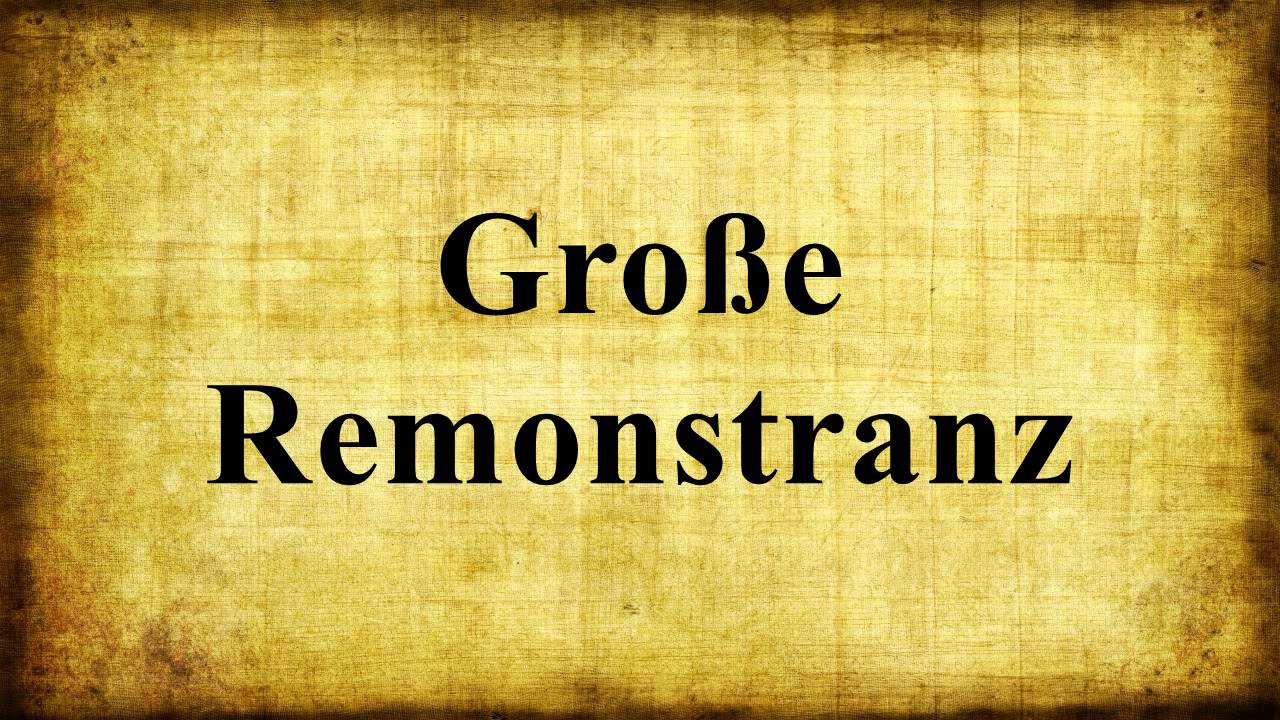 Gro&szlig;e Remonstranz