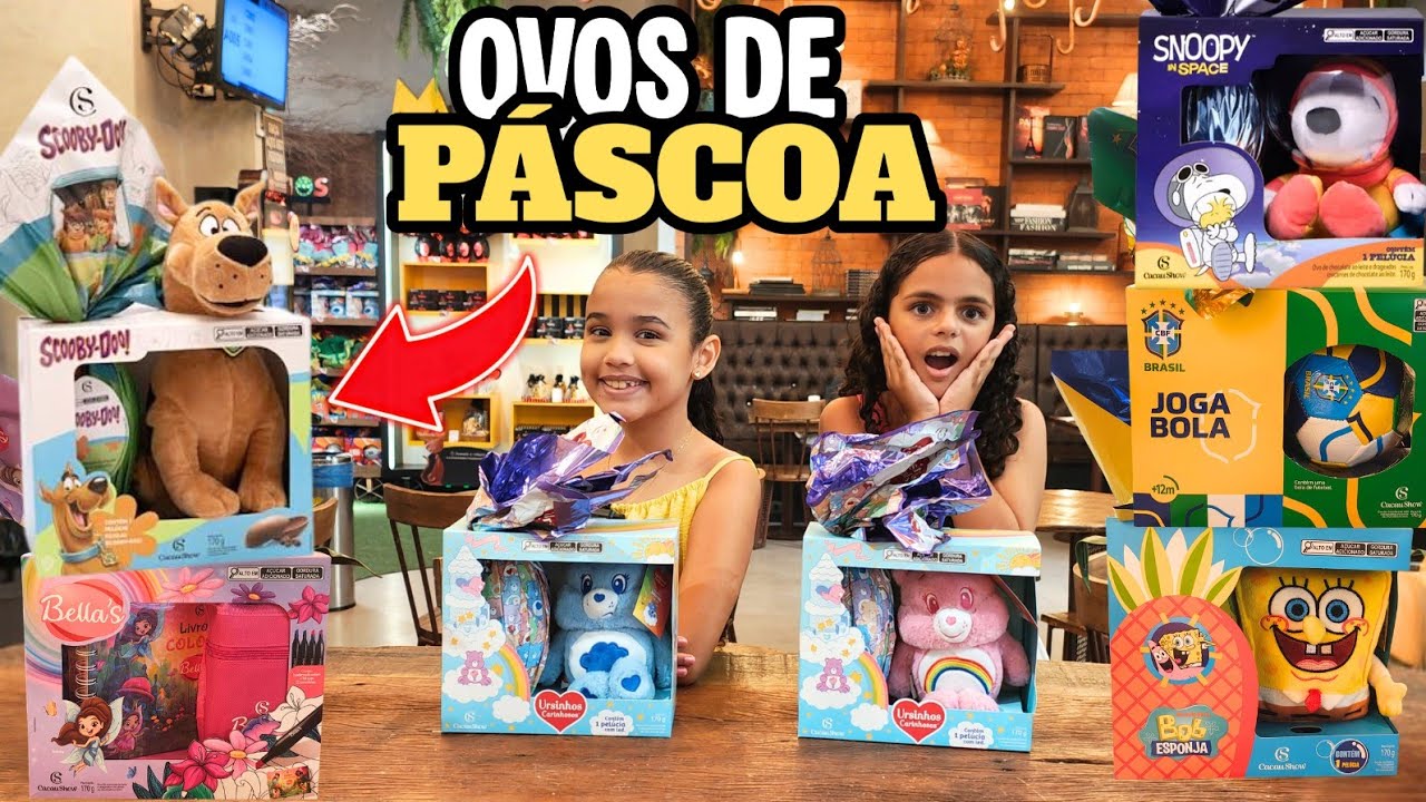 ABRINDO OVO DE PÁSCOA NA CACAU SHOW! 