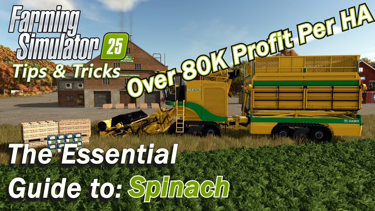 Полное руководство по шпинату в Farming Simulator 25