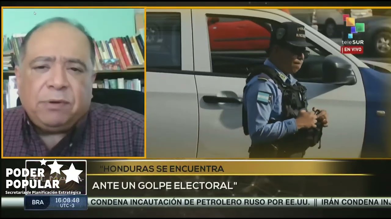 🗳️🇭🇳 Consumación del golpe electoralSergio Rivera, Delegado del @PoderPopularhn📺Telesur