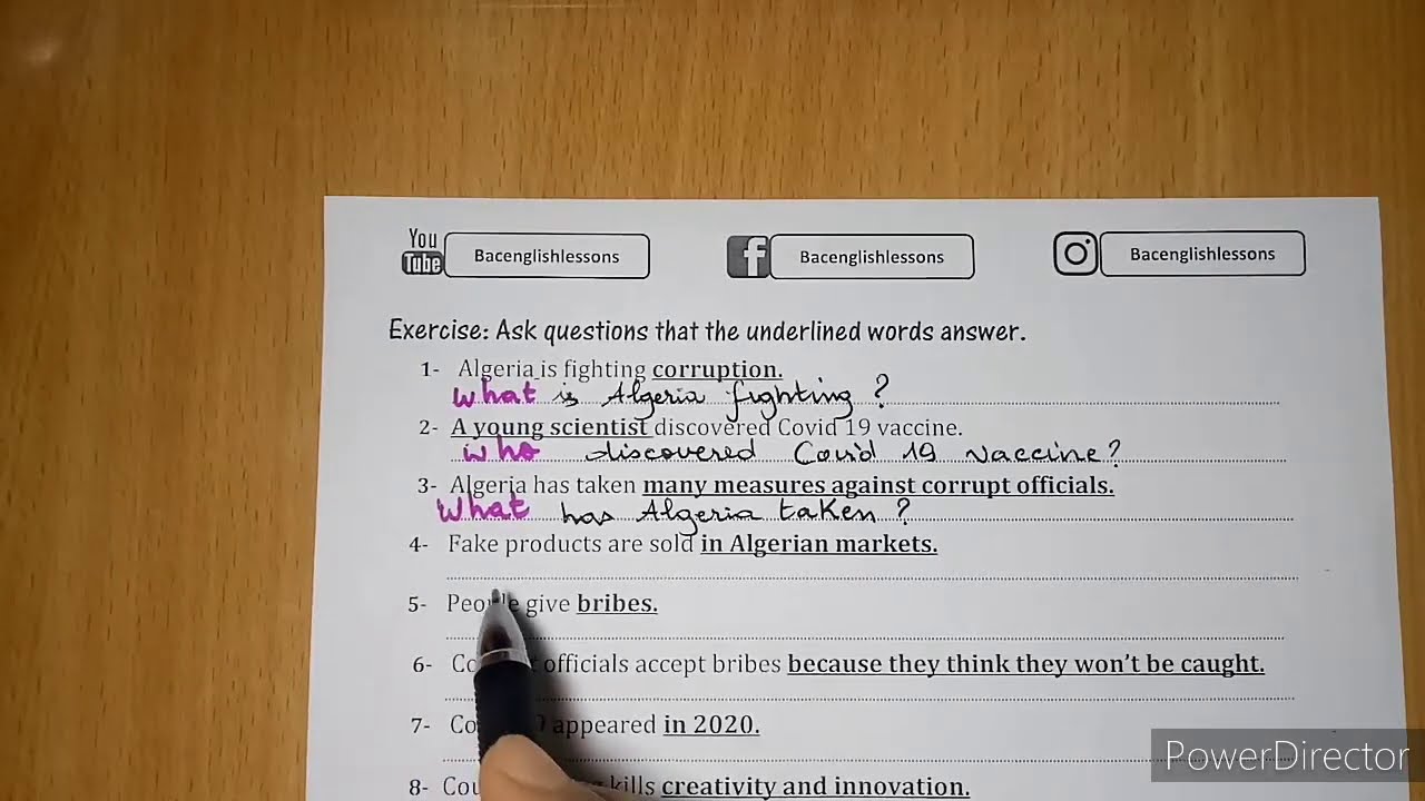 ASKING QUESTIONS EXERCISE