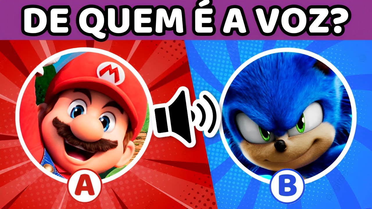 👨🏻‍🔧🔊ADIVINHA O PERSONAGEM DO FILME SUPER MARIO PELA VOZ🍄|Sonic Desafio das Vozes| Quiz #mario#sonic
