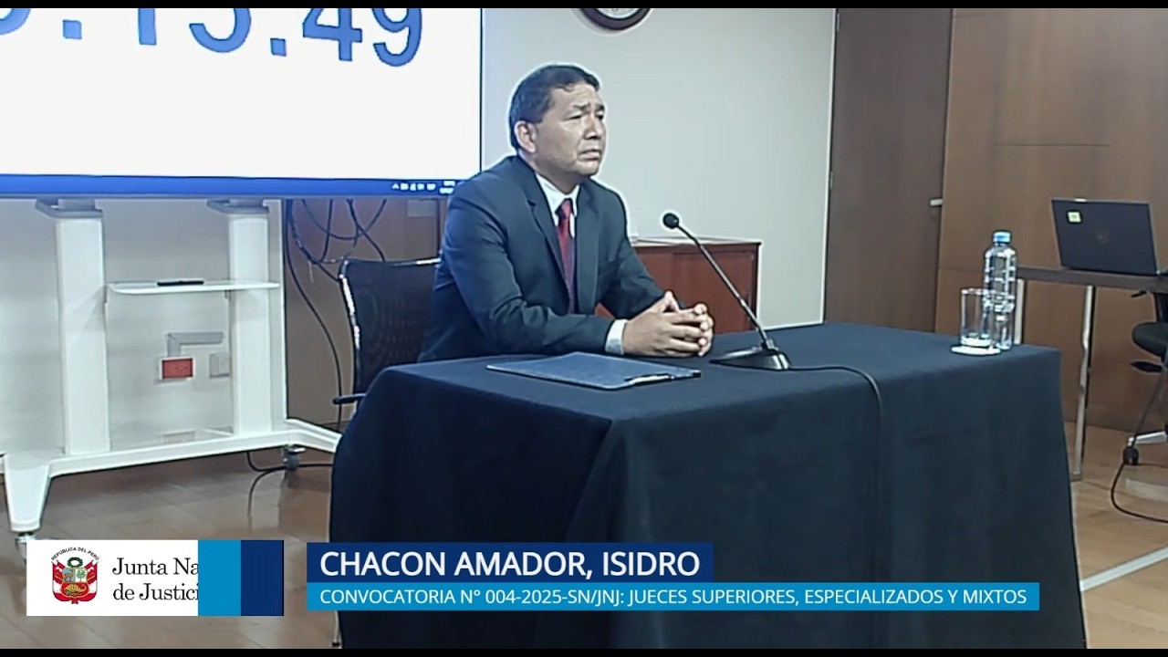 JNJ: Entrevista a Diana Isidro Chacon Amador | Convocatoria 004-2025-SN/JNJ