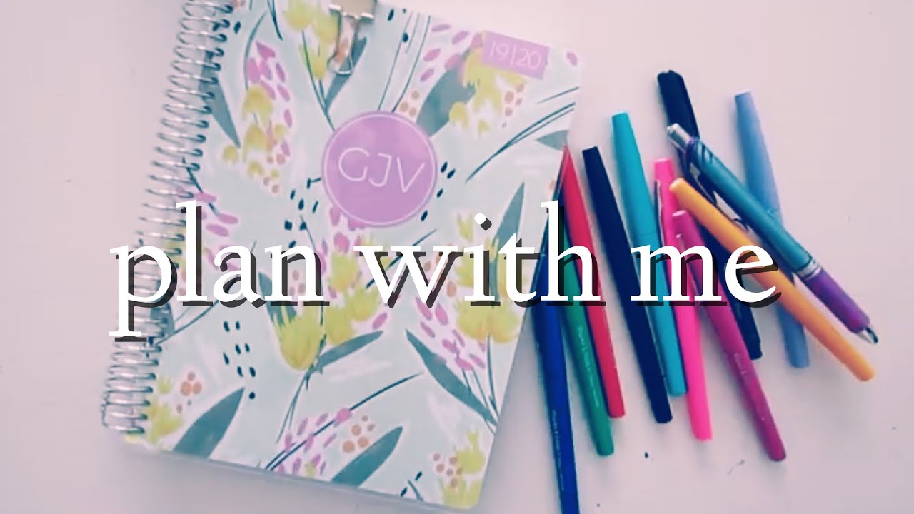 COLLEGE PLANNER SETUP // PLAN WITH ME 2020 | Plum Paper Planner