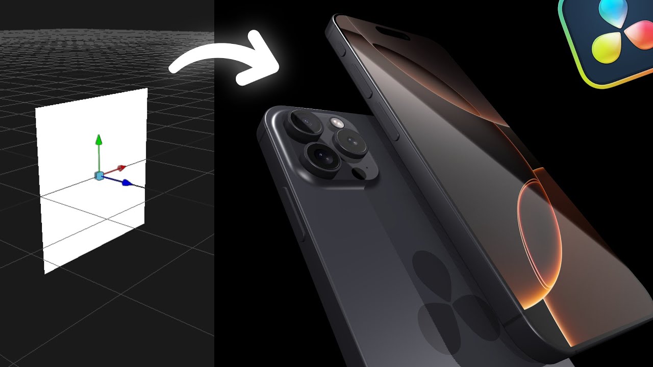 How to Make a 3D Phone Model in DaVinci Resolve | Step-by-Step Tutorial