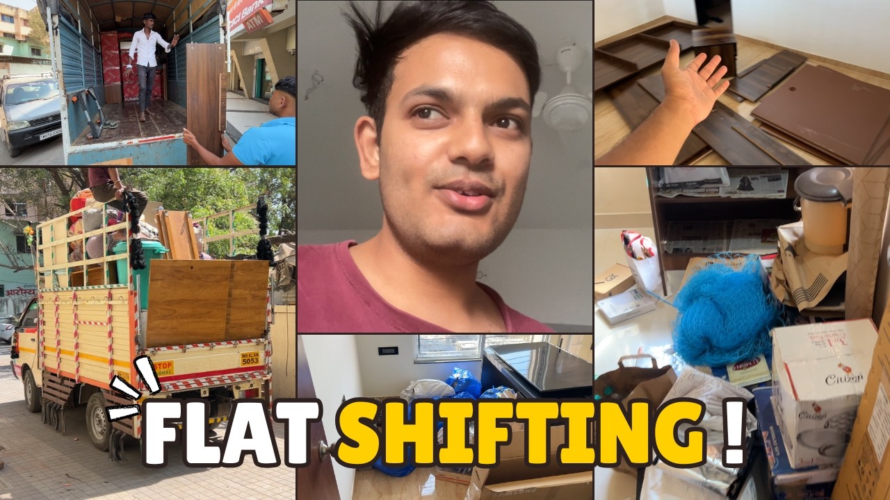 Aaj ke bad Kubhi Flat Shifting nhi Krunga 🫩| Flat shifting | VLOG