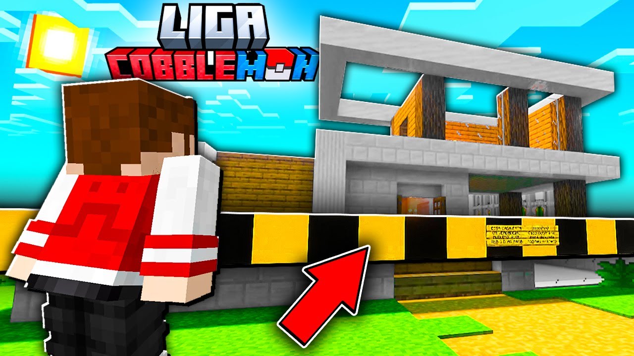 Vão DEMOLIR MINHA CASA na LIGA COBBLEMON no MINECRAFT