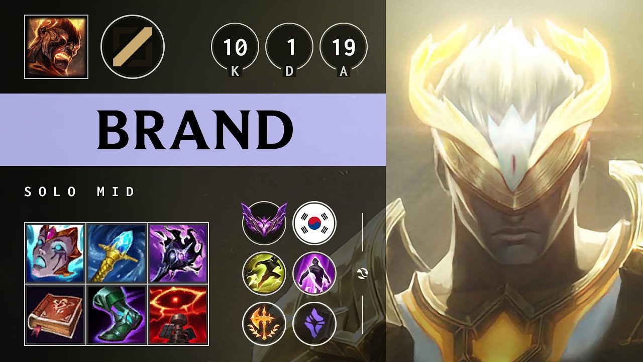 Brand Mid vs Twisted Fate - KR Master Patch 25.13