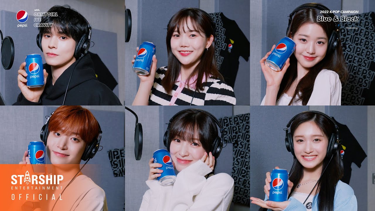 [Making Film] 'OHMYGIRL' 효정, 아린 X 'IVE' 장원영, 이서 X 'CRAVITY' 세림, 정모 - BLUE & BLACK 녹음실
