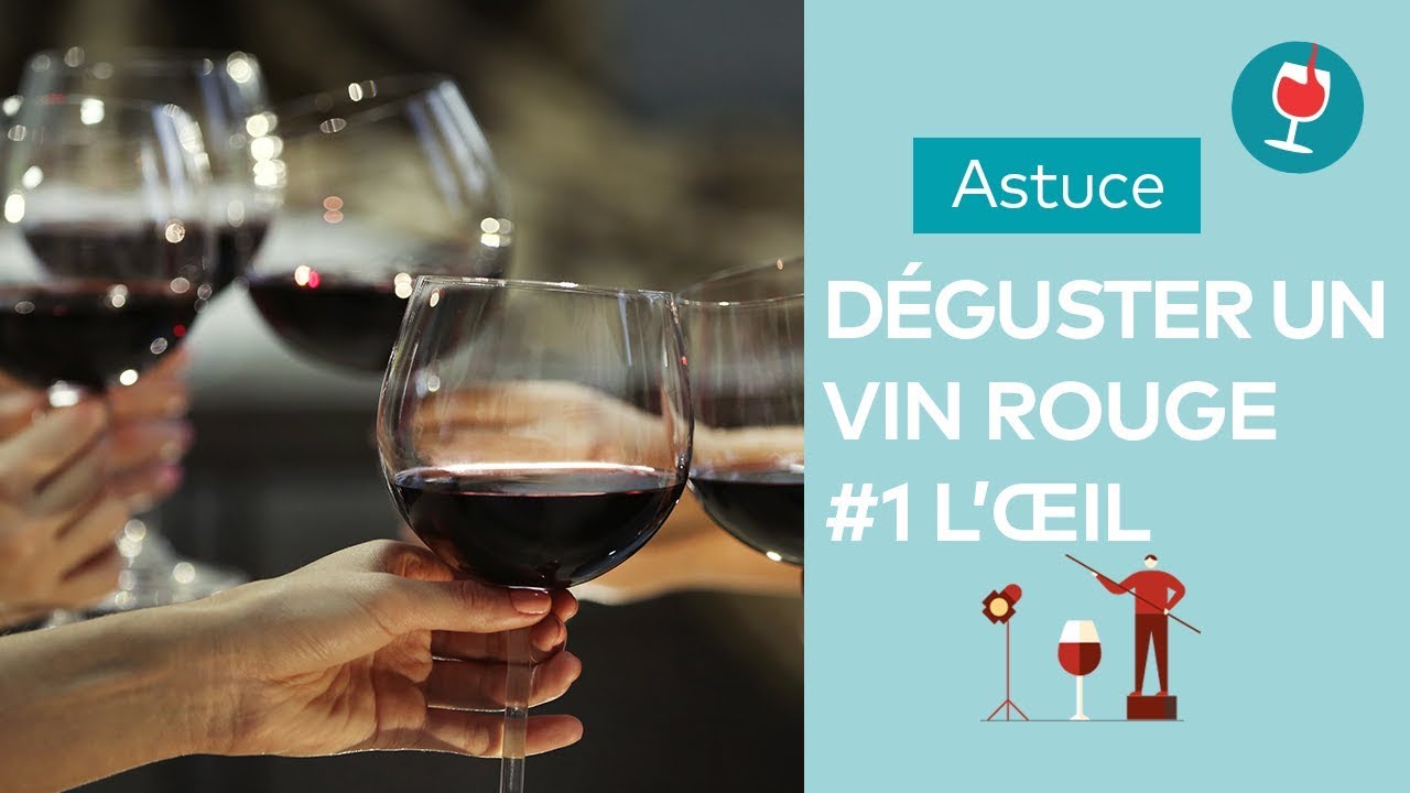 Astuce / Comment d&eacute;guster un vin rouge ? (Partie 1 oeil)