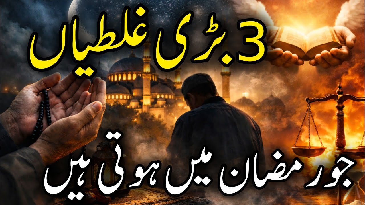 Ramzan Mein Ye 3 Bari Ghaltiyan Tabah Kar Deti Hain Aapka Roza | Ruhaniyaat #islamicvideo #ramzan 