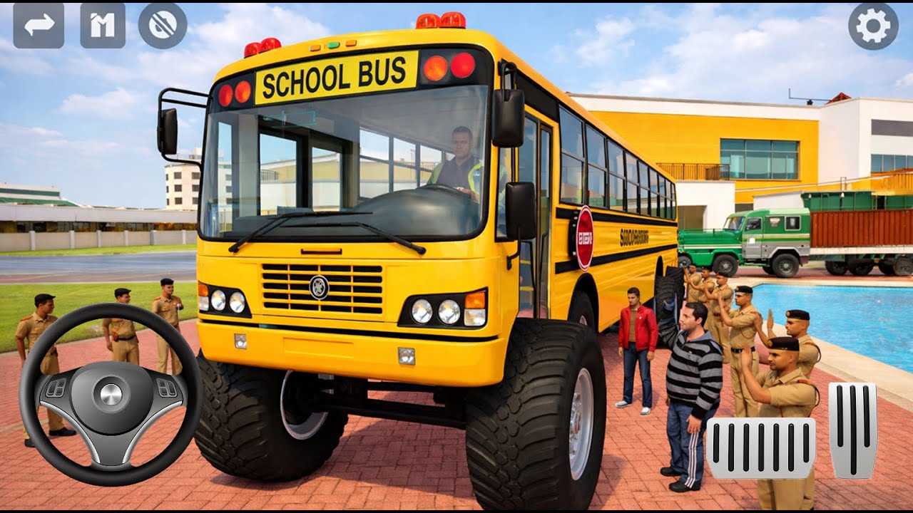 🤑Indian Thift Auto Simulator🤩Indian Showroom Purchase😯Monster Lexry SchoolBus 🥳Game #viralvideo