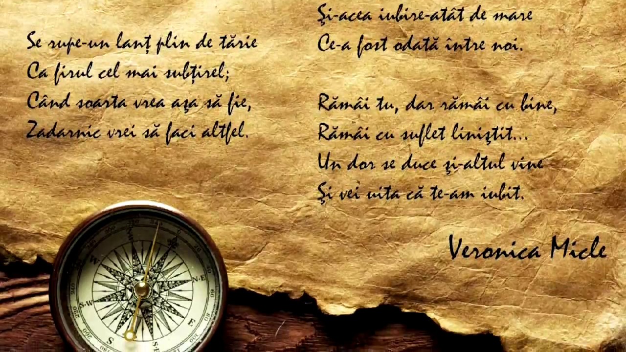 Nu pl&acirc;nge - Veronica Micle