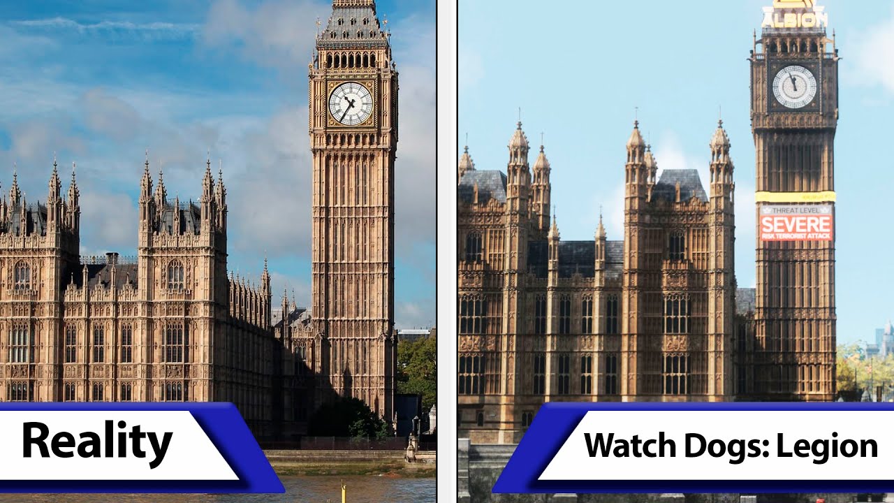 Watch Dogs Legion VS Reality | London City Comparison