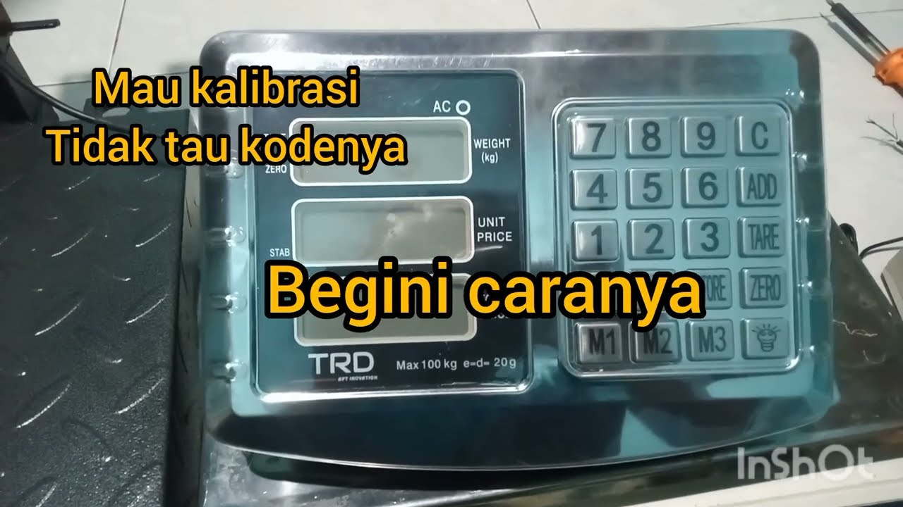 Cara jumper kalibrasi timbangan digital 