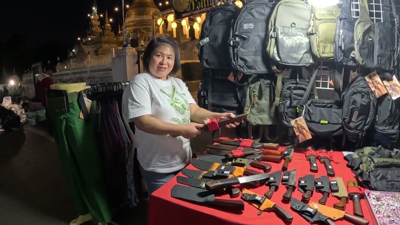 Explore Night Marketplace with Friend From Australia