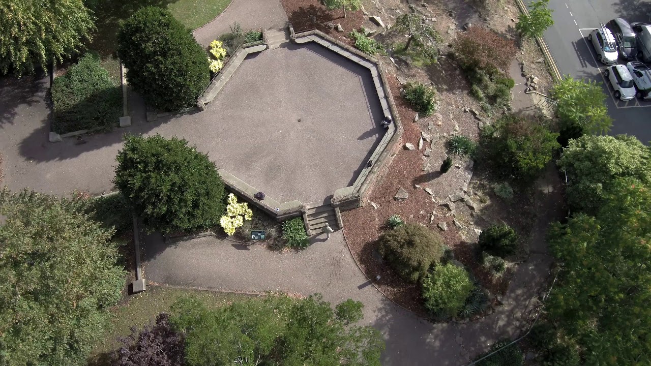 Grosvenor Park and River Dee drone flight