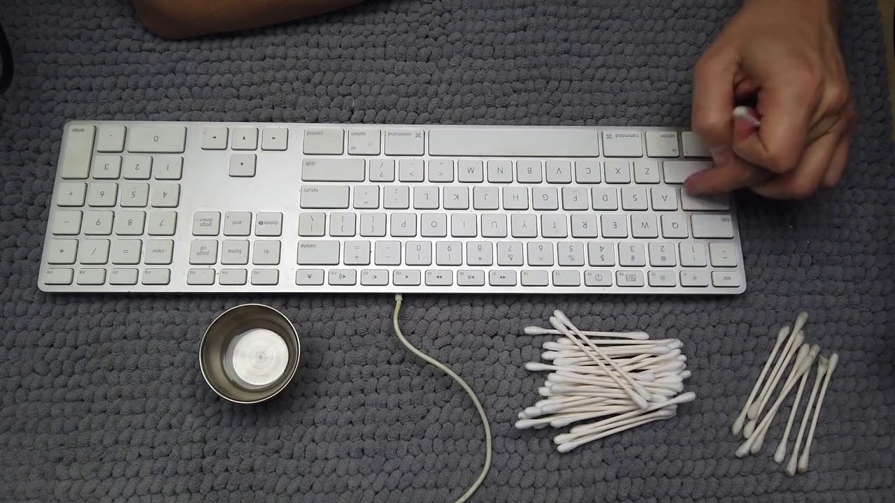 Keyboard Cleaning and Soft Spoken Ramble - ASMR