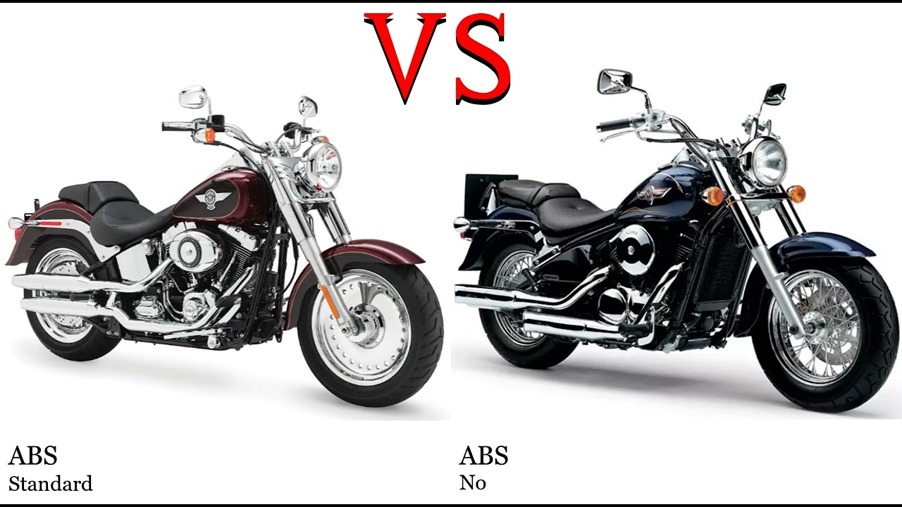 Сравнение тестовых характеристик Harley Davidson Fat Boy 103 и Kawasaki VN 800 Vulcan