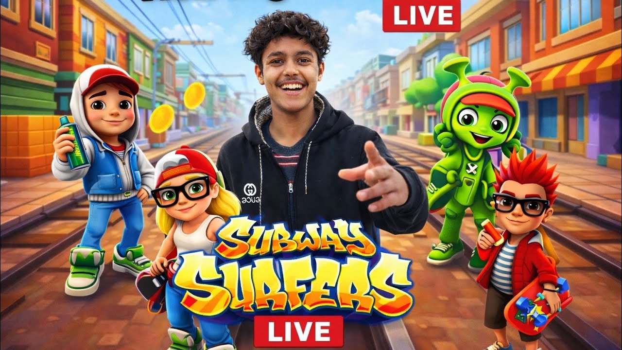 Subway Surfers is live gameplay