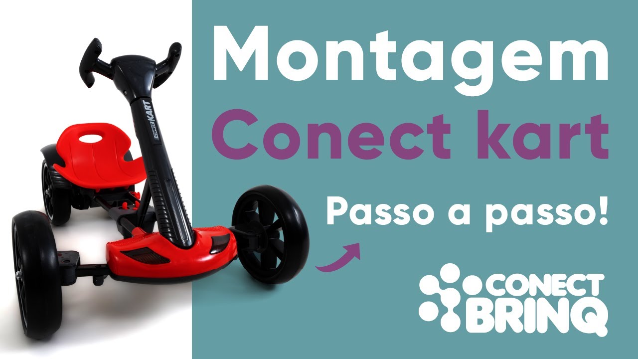 CARRO ELÉTRICO INFANTIL CONECT KART SUPORTA 70KG