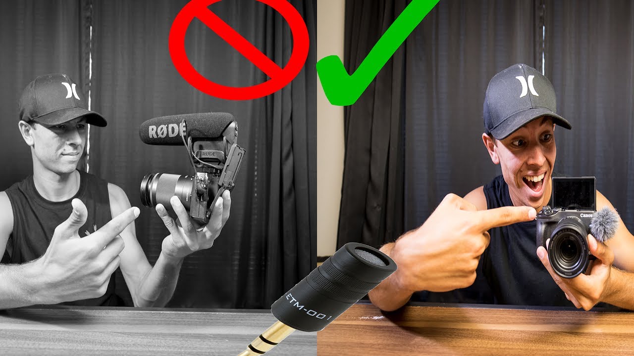 Canon M6 flip up screen microphone SOLUTION! (Edutige Mic!)