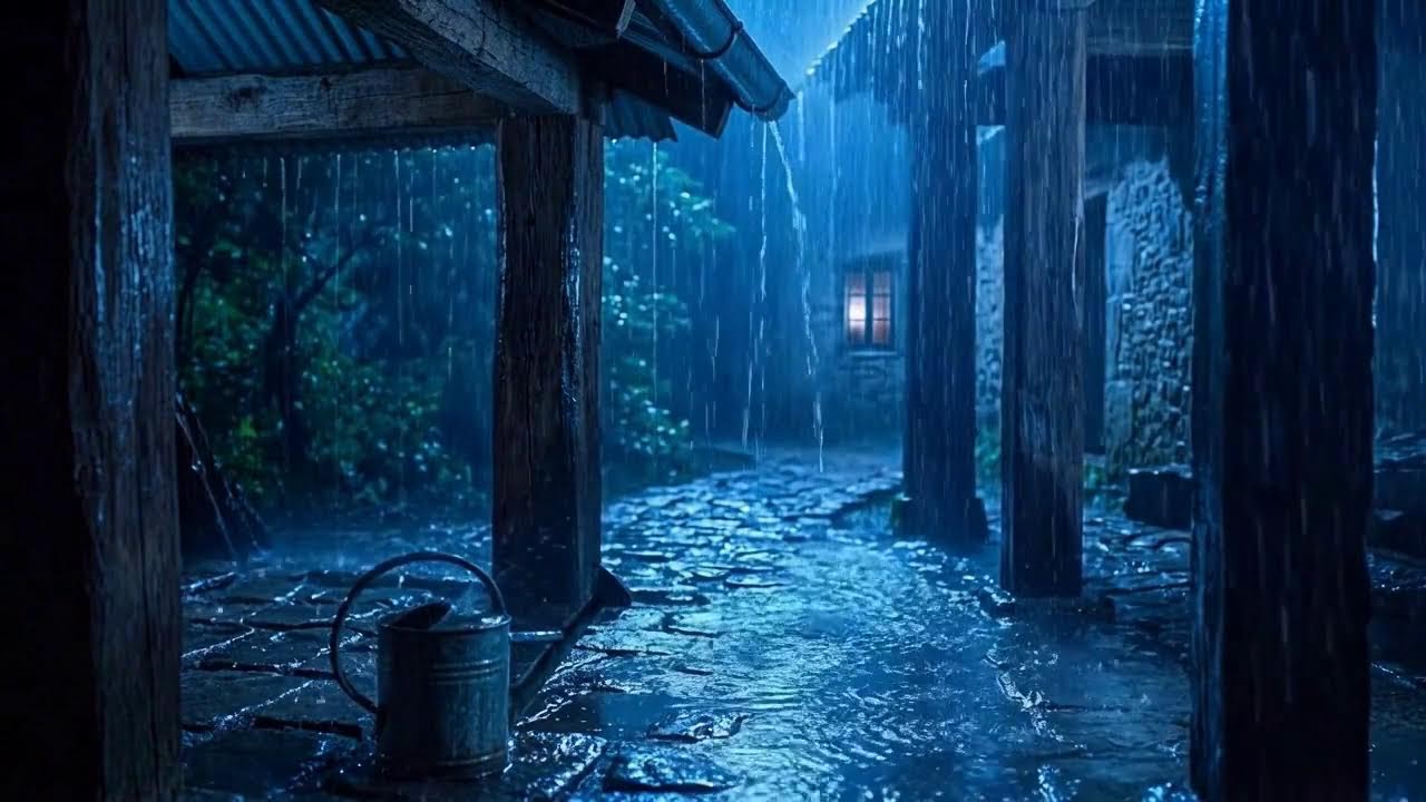 Rain Sounds for Sleeping - 99% Instantly Fall Asleep Fast with Relaxing Rain and Thunder at Night