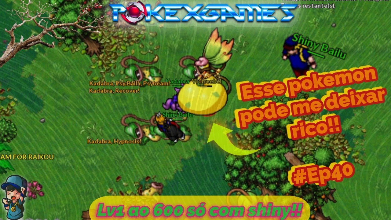 PxG: Encontrei muitos Shinys e Megas nesse epis&oacute;dio!! -- ( Lv1 ao 600 s&oacute; com shinys ) #ep40
