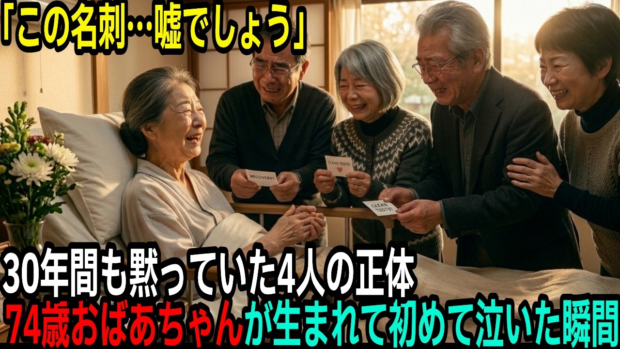 30年間ただの常連客だと思っていた→病院のベッドで差し出された4枚の名刺を見た74歳おばあちゃんが初めて泣いた日