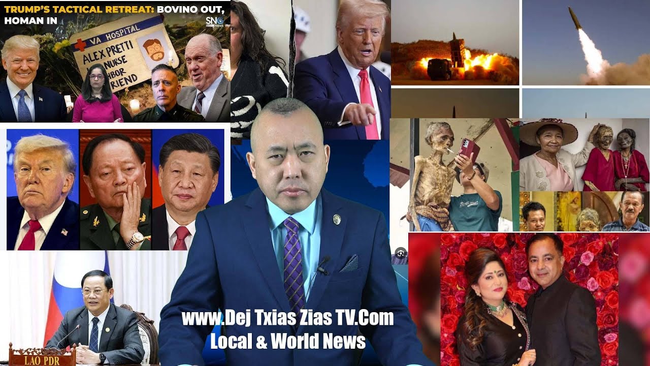 1/28/26. ICE Ntes Tau Yaj Kuam Muas, Zeb Thoj, Nplooj Xyooj, Pov Xyooj, Ntsuab Lis, Foom Khab & Kub.