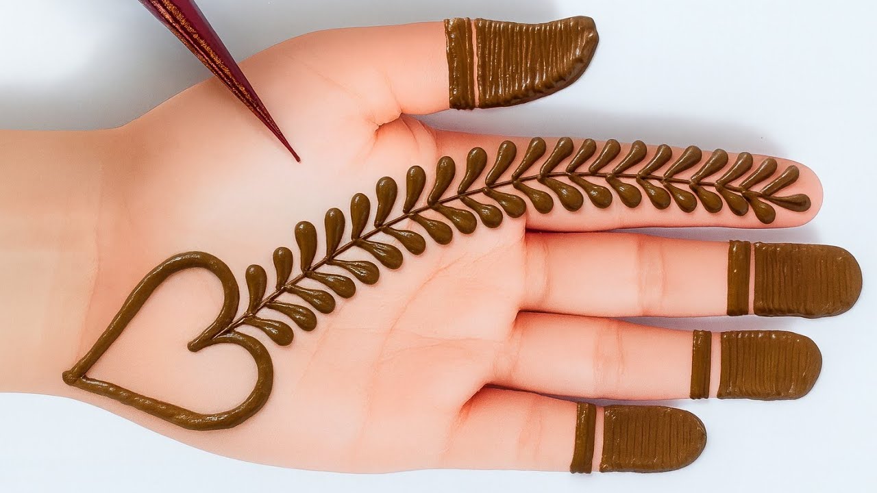 Easy stylish arabic mehndi design| very beautiful front hand mehndi design| bridal mehndi design