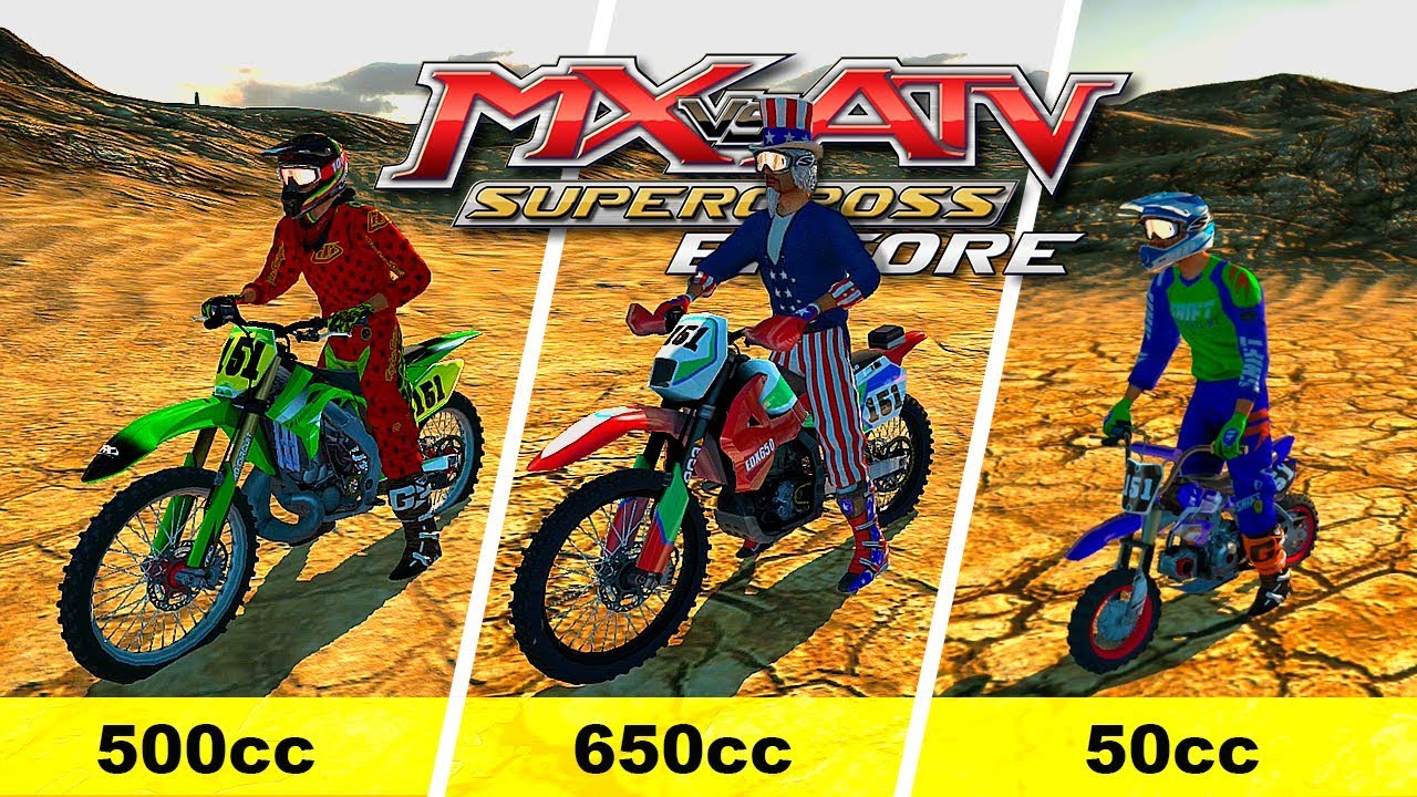 MX vs ATV Supercross Encore - 500cc/650cc/50cc - RANDOM BIKE TESTING!