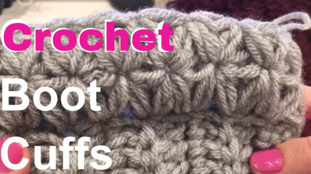 How to crochet boot cuffs with Jasmine / star stitch / Jasmine stitch / Stylish boot cuffs'