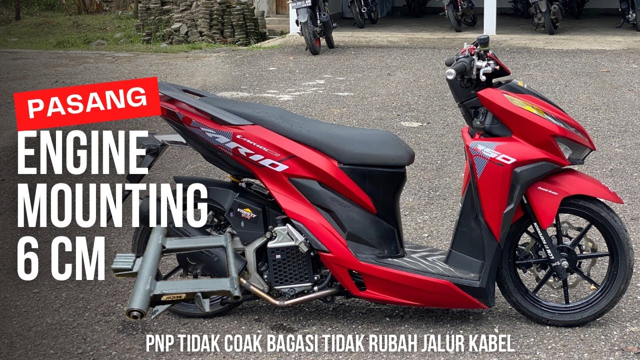 PASANG ENGINE MOUNTING 6cm ARM DI VARIO 150 | PROJECT VARIO