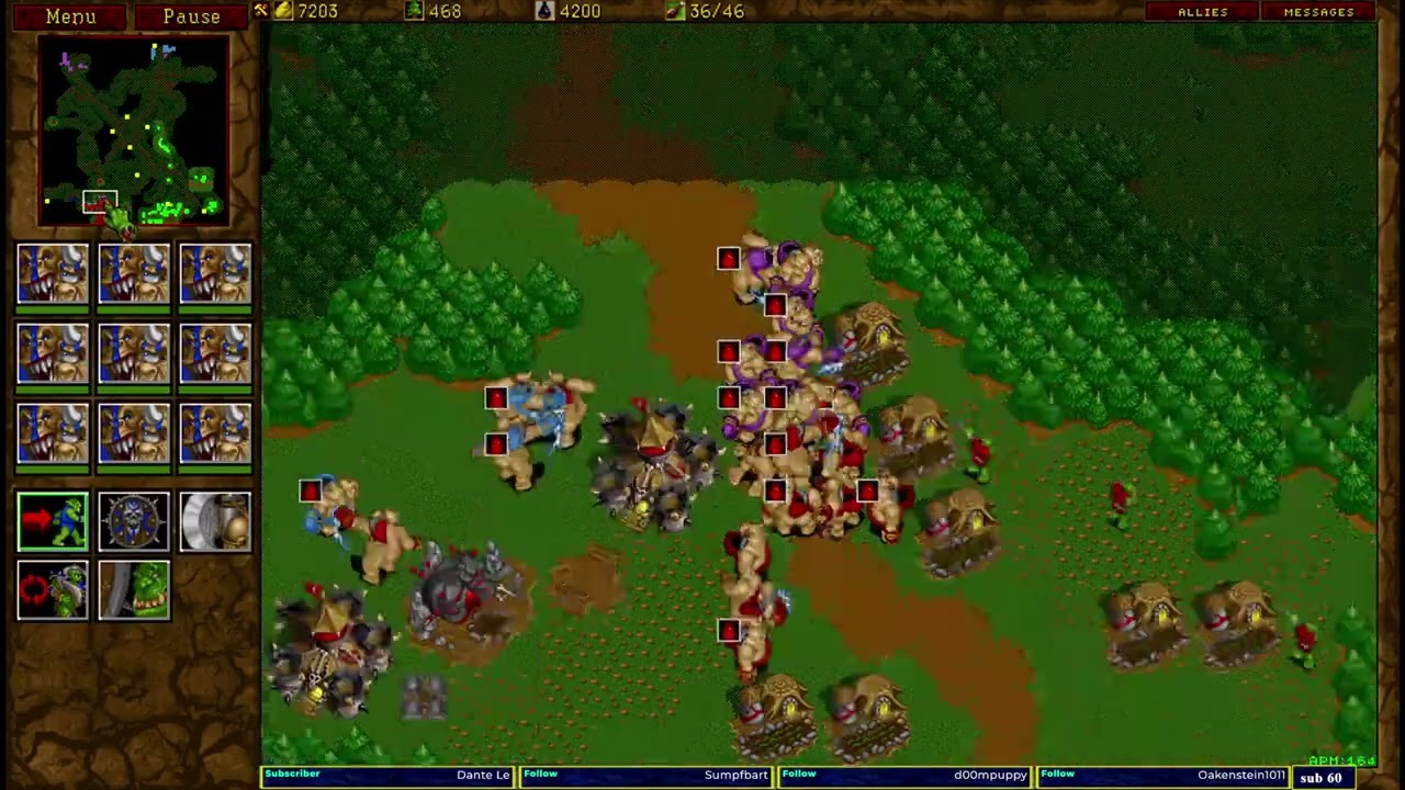 Warcraft 2 classic Garden Of War 2v2