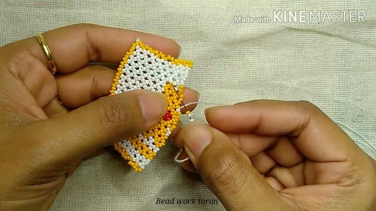 મોતીનું તોરણ || 3મોતીના તોરણ ની નવી ડિઝાઇન|| #beadworktoran